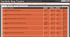 Desktop Screenshot of bugs.hardinfo.org